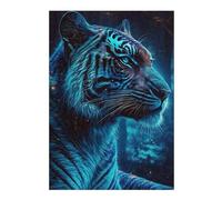 Puzzles pour Adolescents Neon Tiger Portrait -8 Puzzles pour Adultes Jeux Amusants pour S'amuser en Famille Interaction Parent-Enfant 38x26cm/1000pcs