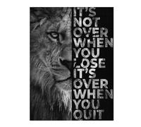 Puzzles pour Adolescents Never Give Up Puzzles pour Adultes Jeux Relaxants Cadeaux De Décoration Parfaits pour Les Amis Et La Famille 1000pcs(52x38cm)