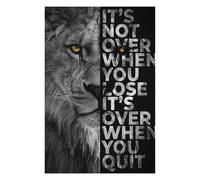 Puzzles pour Adolescents Never Give Up Puzzles pour Adultes, Jouets À Monter Soi-même, Cadeaux pour Femmes, Cadeaux De Noël Et d'anniversaire 1000pcs(75x50cm)