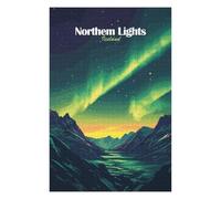 Puzzles pour Adolescents Northern Lights Iceland Puzzles pour Adultes, Jeu Familial, Course De Vitesse Manuelle, Cadeaux d'anniversaire Uniques 75x50cm/1000pcs