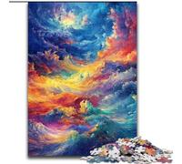Puzzles pour Adolescents Nuage Arc-en-Ciel, à partir de 14 Ans, adaptés aux Couples, activités Amusantes à la Maison, Cadeaux d'anniversaire, Cadeaux de Voyage (Taille 50x75cm)