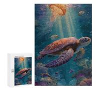Puzzles pour Adolescents Ocean Life Adventure Puzzle Anti-Stress pour Adolescents Chaque Pièce Est Unique - Idéal comme Cadeau pour Toute La Famille 300 PCS