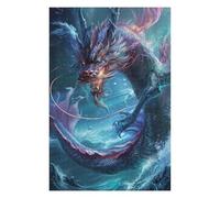 Puzzles pour Adolescents Oceanic Serpent Artwork Puzzle pour Adultes, Jeu Manuel, Course De Vitesse, Cadeau d'anniversaire, Cadeaux, 1000pcs(75x50cm)