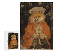 Puzzles pour Adolescents Old Classic Fox Xmas Puzzles pour Adolescents - Décoration Murale - Cadeau Unique pour Anniversaire Et Noël