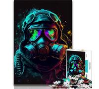 Puzzles pour Adolescents Opérateur en Combinaison de sécurité Jouets de Divertissement Familial avec Affiche et fiche de Questions-réponses Assorties 75x50cm