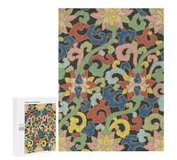Puzzles pour Adolescents Owen Jones Chinese Floral Pattern Puzzle pour Adultes, Décoration Murale, Œuvre d'art, Cadeau d'anniversaire, Cadeaux, 500 PCS
