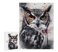 Puzzles pour Adolescents Owl Beauty Black Ink Puzzles pour Adultes Jeu Manuel Cadeau d'anniversaire Cadeau d'anniversaire, Cadeaux, 500 PCS