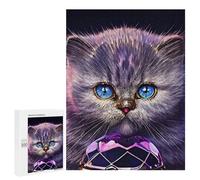 Puzzles pour Adolescents Paint Cute Cat Puzzles pour Adultes, Jeux en Famille, Découpe De Précision, Difficile Et Stimulant 500 PCS