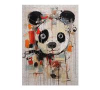Puzzles pour Adolescents Panda Abstract Animal Art Puzzles pour Adultes, Jeu Familial, Course De Vitesse Manuelle, Cadeaux d'anniversaire Uniques 38x26cm/1000pcs