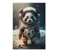 Puzzles pour Adolescents Panda Astronaut on Moon Puzzles pour Adultes - Jouets Anti-Stress - Décoration Parfaite - Cadeaux d'anniversaire Uniques 38x26cm/1000pcs