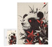Puzzles pour Adolescents Panda Bear Red Eyes Puzzles pour Adolescents - Décoration Murale - Cadeau Unique pour Anniversaire Et Noël