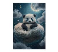 Puzzles pour Adolescents Panda Dreams in Cloudland Puzzles pour Adultes, Jouets, Décoration Murale, Cadeaux Et Idées Cadeaux Uniques pour Anniversaires 38x26cm/1000pcs