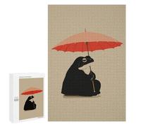 Puzzles pour Adolescents Patient Umbrella Frog Puzzles pour Adultes - Jeu Manuel - Niveau De Difficulté Élevé - Idée Cadeau Originale pour Un Anniversaire 1000 PCS