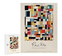 Puzzles pour Adolescents Paul Klee Retrospective Exhibition Poster Puzzles pour Adolescents : Améliorent La Mémoire. Chaque Pièce Est Unique - Idée Cadeau d'anniversaire Unique 500 PCS