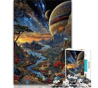 Puzzles pour Adolescents paysages fantastiques 1 000 pièces pour Adultes décoration Murale Artistique et idée Cadeau d'anniversaire pour Amis Bureau à Domicile (26x38cm)