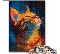 Puzzles pour Adolescents, Peinture à l'huile de Tigre, adaptés aux Personnes de 14 Ans et Plus, Jeux éducatifs, Cadeaux du Père Noël Secret (Taille 50x75cm)