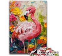 Puzzles pour Adolescents, Peinture à l'huile, Flamant Rose, Jouets éducatifs, activités Amusantes à la Maison, Cadeau d'anniversaire, Cadeaux de Voyage 50x75cm