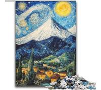 Puzzles pour Adolescents, Peinture de Montagne de Van Gogh, 2000 pièces, Difficiles à réaliser, mais Amusants et Humoristiques, Cadeau d'anniversaire, décoration Murale (70x100cm)