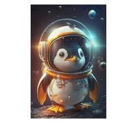 Puzzles pour Adolescents Penguin Astronaut in Space Puzzles pour Adultes, Jouet, Décoration Murale, Décoration Intérieure, Défi À Réaliser 75x50cm/1000pcs