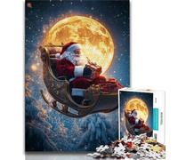 Puzzles pour Adolescents Père Noël Puzzles Adultes 1000 pièces Jeu Familial Anti-Stress défi Difficile Cadeaux Secrets du Père Noël (50x75cm)