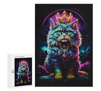 Puzzles pour Adolescents Persian Cat Abstract Puzzles pour Adultes Jeux Relaxants Qui Améliorent La Mémoire Cadeaux Uniques pour Un Anniversaire Et Noël 300 PCS