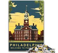 Puzzles pour Adolescents Philadelphie Convient aux Enfants de 14 Ans et Plus Jeux familiaux Offrez des Cadeaux pour Toute la Famille (Taille 38x52cm)