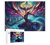 Puzzles pour Adolescents Phoenix Rise Fantasy Artwork Puzzles pour Adultes Jouets Anti-Stress Vacances À La Maison Passer Le Temps Interaction Parent-Enfant 500 PCS