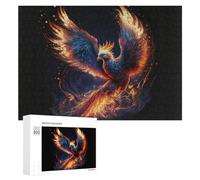 Puzzles pour Adolescents Phoenix Rise Mythical Firebird Artwork Puzzles pour Adultes, Jeux Familiaux Amusants Et Humoristiques, Parfaits comme Cadeaux pour Toute La Famille 300 PCS