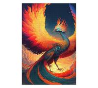 Puzzles pour Adolescents Phoenix Rising Mythical Firebird Artwork -3 Puzzles pour Adultes Jeux Relaxants Cadeaux De Décoration Parfaits pour Les Amis Et La Famille 1000pcs(75x50cm)