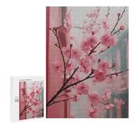 Puzzles pour Adolescents Pink Cherry Blossoms in Bloom Puzzle pour Adultes, Décoration Murale, Œuvre d'art, Cadeau d'anniversaire, Cadeaux, 500 PCS