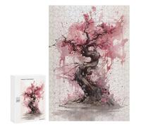 Puzzles pour Adolescents Pink Cherry Tree Puzzles pour Adultes, Jeux en Famille, Découpe De Précision, Difficile Et Stimulant 300 PCS