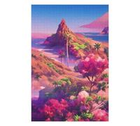 Puzzles pour Adolescents Pink Paradise Landscape Jeux Relaxants, Amusants Et Humoristiques - Cadeau d'anniversaire, Cadeaux, 75x50cm/1000pcs