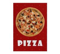 Puzzles pour Adolescents Pizza Art Puzzles pour Adolescents Jeux De Détente Décoration Parfaite, pour Toute La Famille 38x26cm/1000pcs