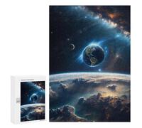 Puzzles pour Adolescents Planet Earth from Space Puzzles pour Adultes, Jeux en Famille, Découpe De Précision, Difficile Et Stimulant 300 PCS