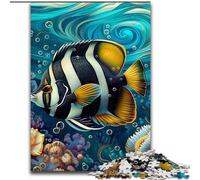Puzzles pour Adolescents Poissons sous-Marins, adaptés aux Personnes de 14 Ans et Plus Jeux éducatifs Cadeaux du Père Noël Secret (Taille 50x75cm)