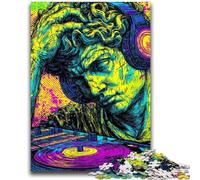 Puzzles pour Adolescents Pop-Art Michel-Ange Statue de David Jouets éducatifs et éducatifs Activités Amusantes à la Maison, Cadeau d'anniversaire, Cadeaux de Voyage 26x38cm