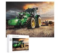 Puzzles pour Adolescents Powerful Farm Tractor in Action -11 Puzzles pour Adultes Jouets Anti-Stress Vacances À La Maison Passer Le Temps Interaction Parent-Enfant 500 PCS