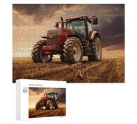 Puzzles pour Adolescents Powerful Farm Tractor in Action -15 Puzzles pour Adultes Jouets Anti-Stress Vacances À La Maison Passer Le Temps Interaction Parent-Enfant 300 PCS