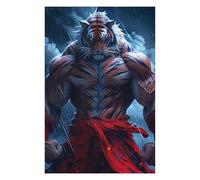 Puzzles pour Adolescents Powerful Tiger Warrior Artwork Puzzles pour Adultes Jeux Relaxants Cadeaux De Décoration Parfaits pour Les Amis Et La Famille 1000pcs(75x50cm)
