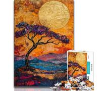 Puzzles pour Adolescents Prairies africaines 1 000 pièces Jouet éducatif et décompressant idéal pour Un Anniversaire ou comme Cadeau (26x38cm)