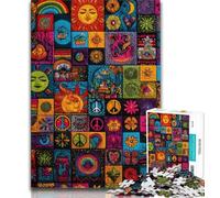 Puzzles pour Adolescents Psychédéliques 1000 pièces pour Adolescents, Jeux éducatifs, décoration d'intérieur, Cadeau d'anniversaire, Cadeaux, Art Mural (Taille 38x26cm)