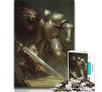 Puzzles pour Adolescents puissants Chevaliers médiévaux Puzzles pour Adultes 1 000 pièces Jouets éducatifs Jeux Anti-Stress Interaction Parent-Enfant (50x75cm)