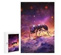 Puzzles pour Adolescents Purple Ant on Abstract Background Puzzles pour Adultes Jeux De Détente Cadeaux pour Femmes Idéal comme Cadeau pour Toute La Famille 1000 PCS