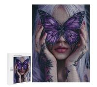 Puzzles pour Adolescents Purple Butterfly Tattoo Casse-tête pour Adolescents : Analyse Et Logique, Difficile Et Stimulant, Idéal comme Cadeau 500 PCS