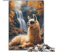 Puzzles pour Adolescents Puzzle 1000 pièces Alpaga d'automne, Convient aux Personnes de 14 Ans et Plus Difficile à Terminer mais Amusant et Humoristique Superbe Cadeau (Taille 26x38cm)