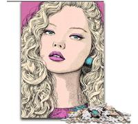 Puzzles pour Adolescents Puzzle 1000 pièces Art Belle Femme, pour Les 14 Ans et Plus Convient aux Couples Activités Amusantes à la Maison, Cadeau d'anniversaire, Cadeaux de Voyage 26x38cm
