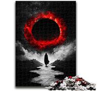 Puzzles pour Adolescents Puzzle 1000 pièces Blood Moon Design Vibrant et Unique Expérience de Puzzle relaxante et stimulante 26x38cm