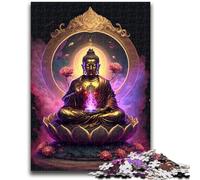 Puzzles pour Adolescents Puzzle 1000 pièces Bouddha Design Vibrant et Unique Expérience de Puzzle relaxante et stimulante 26x38cm