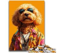 Puzzles pour Adolescents Puzzle 1000 pièces Chien à la Mode Aide Le Cerveau à exercer Jouets addictifs pour cultiver la Patience Convient aux Couples 26x38cm