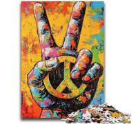 Puzzles pour Adolescents Puzzle 1000 pièces Graffiti Rétro Pop Art Main Design Vibrant et Unique Expérience de Puzzle relaxante et stimulante 50x75cm